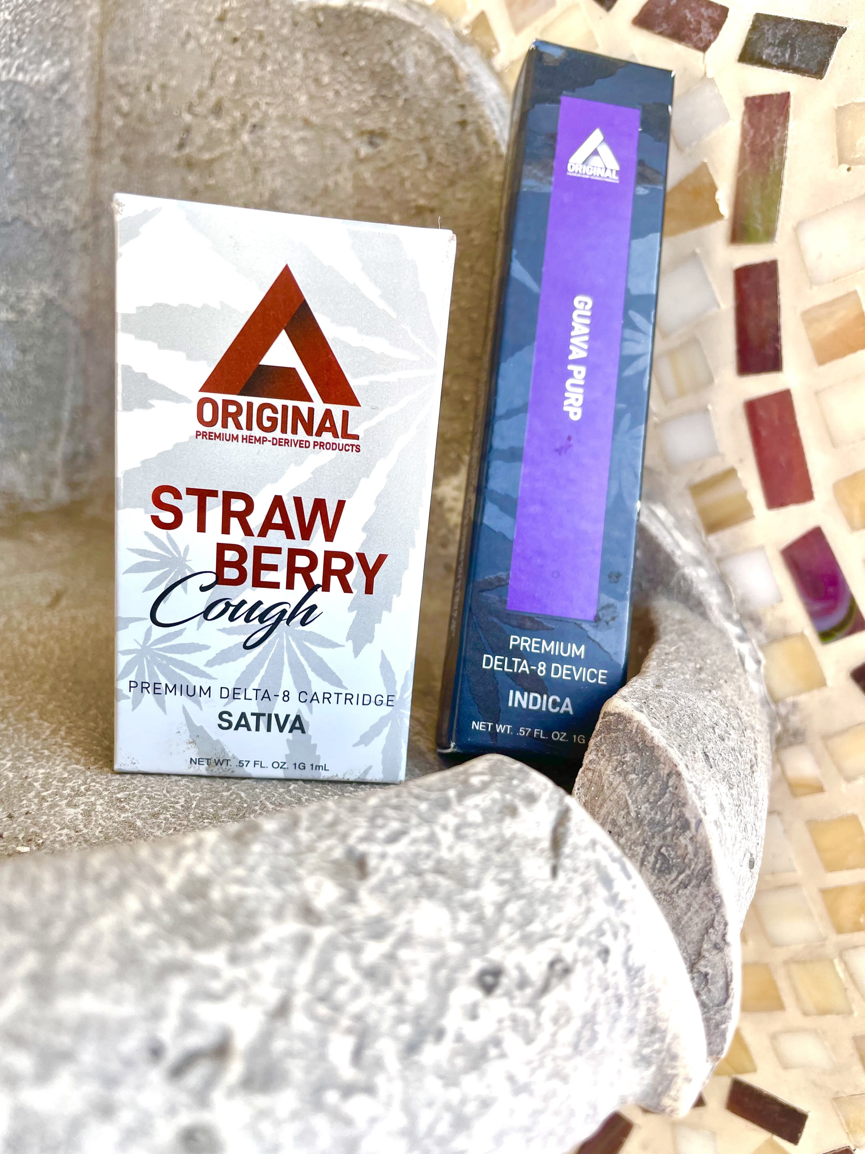 Delta Extrax Delta 8 Strawberry Cough Cartridge And Guava Purp Premium Delta 8 Thc Disposable Review