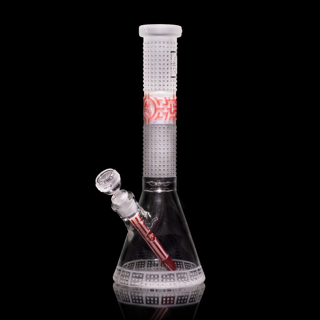 bio-tech sandblasted bong from milkyway glass
