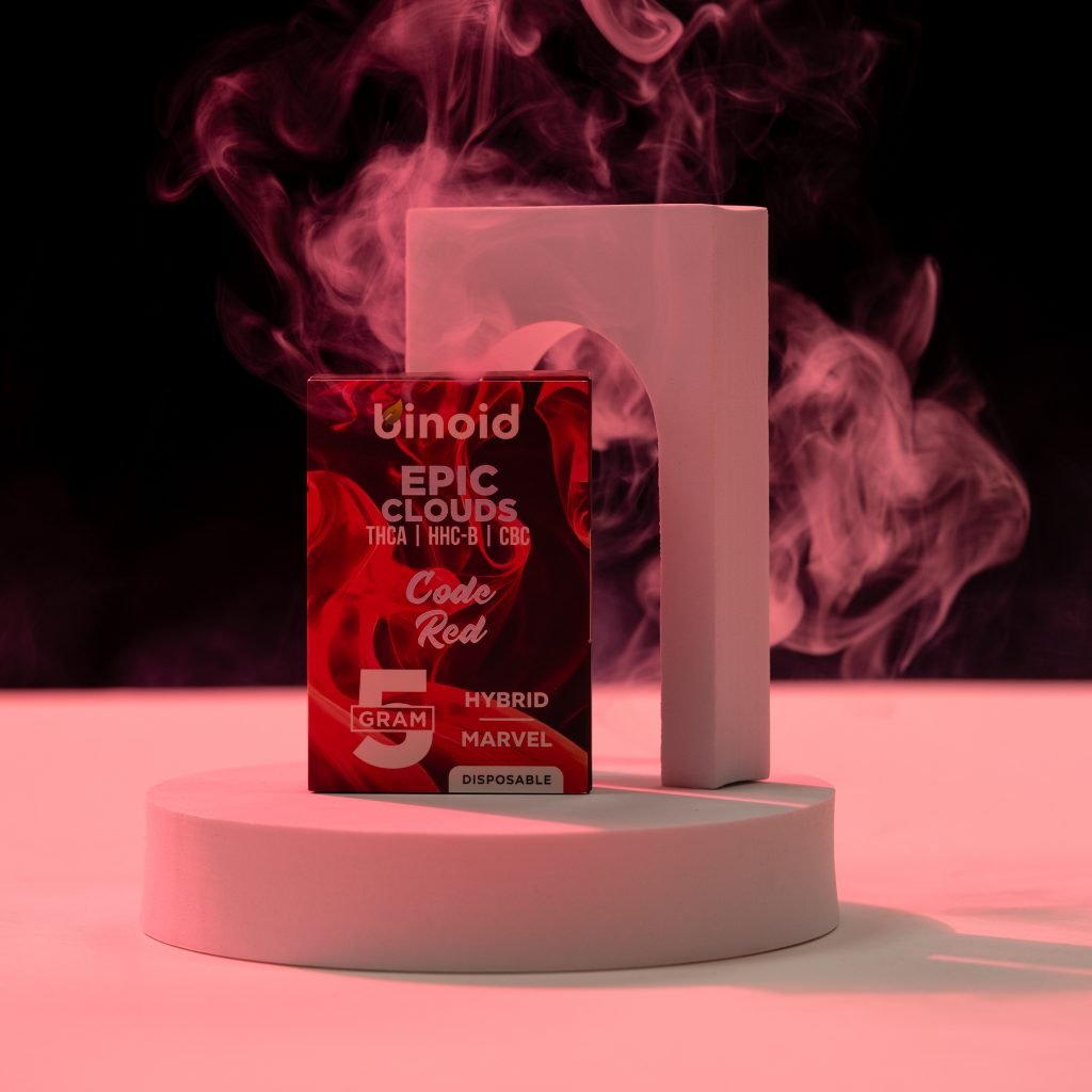 Binoid Epic Clouds Code Red 5-Gram Disposable thca hhc-b cbc red light