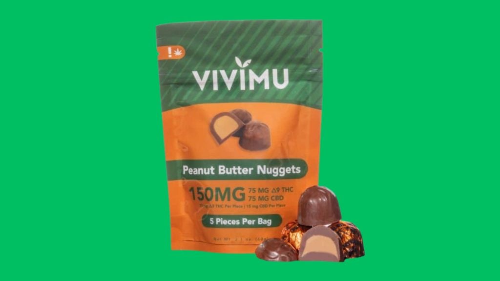 Vivimu Delta 9 CBD Peanut Butter Chocolate Nuggets
